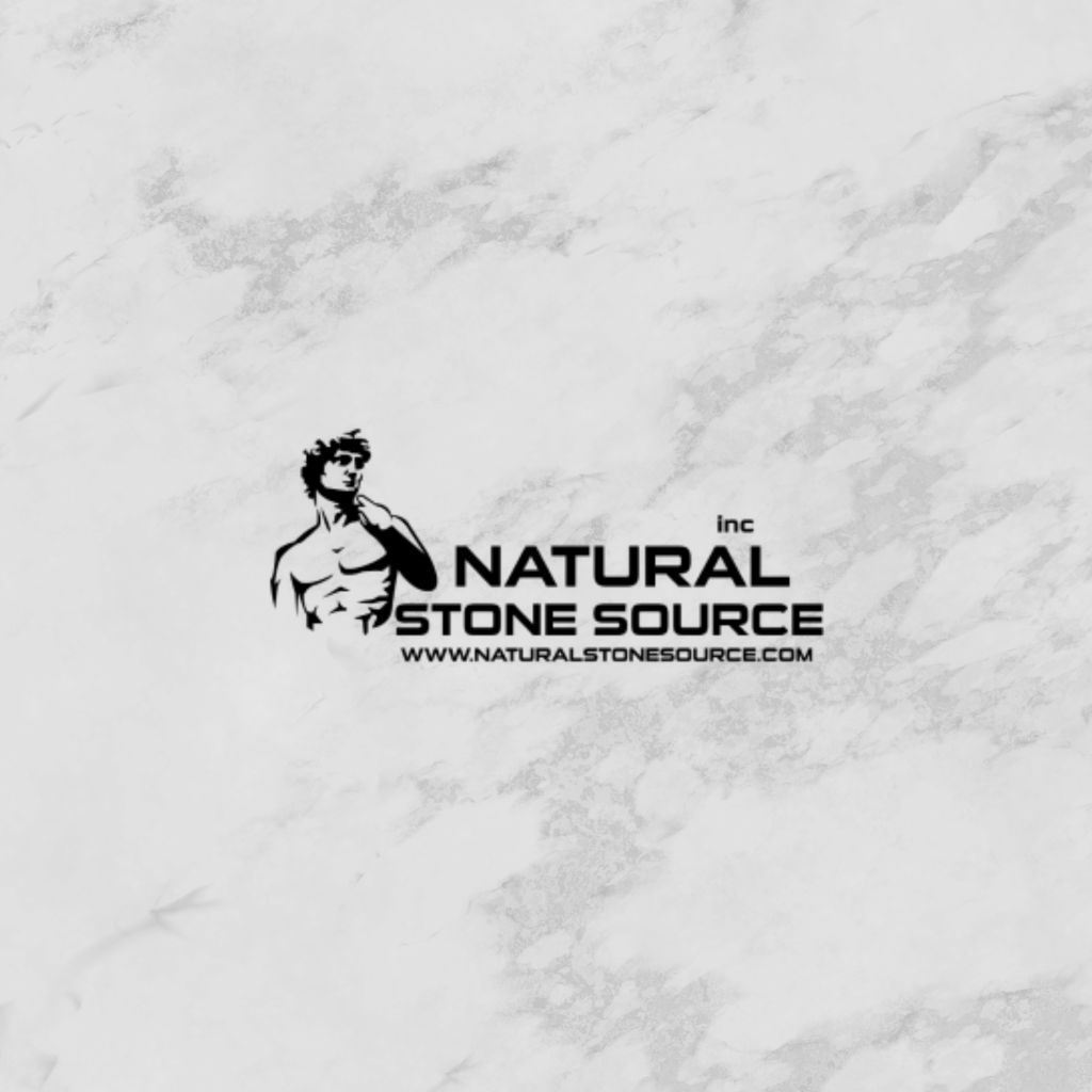 natural stone source logo on marble