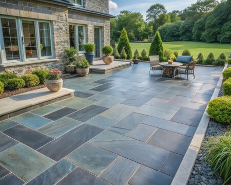 pennsylvania bluestone paver patio